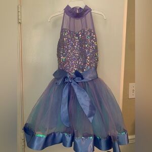 Weissman Shimmering Purple and Blue Dance Costume